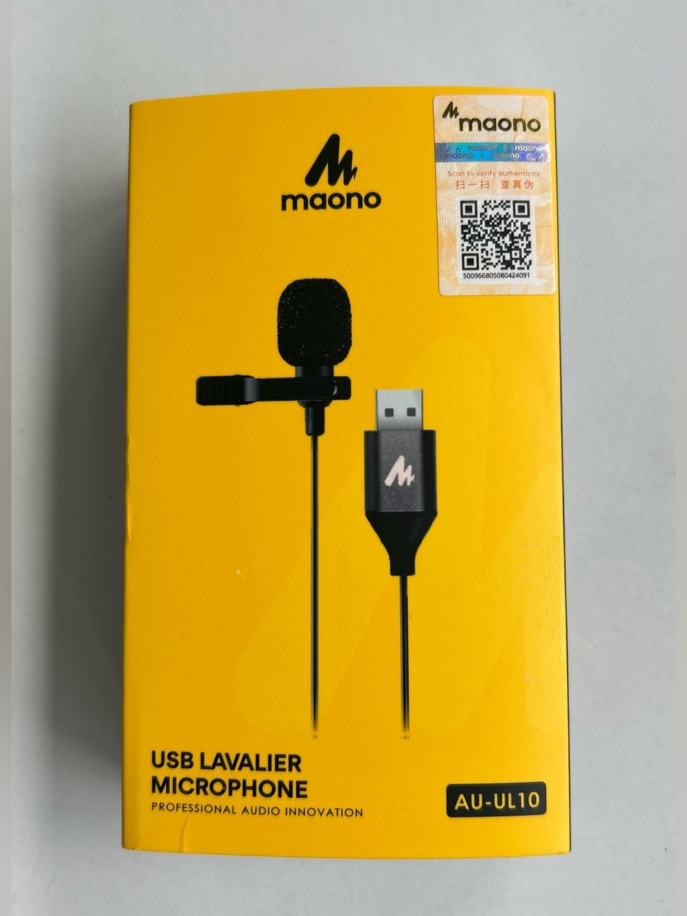MAONO USB Lavalier Omnidirectional Lapel Shirt Collar Clip-on Microphone